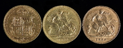 Three Half Sovereigns - Victoria