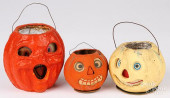 THREE HALLOWEEN JACK-O-LANTERN