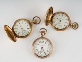 THREE HAMPTON WATCH CO. POCKET