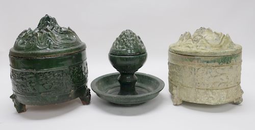 THREE HAN BOSHAN VESSELSTwo
