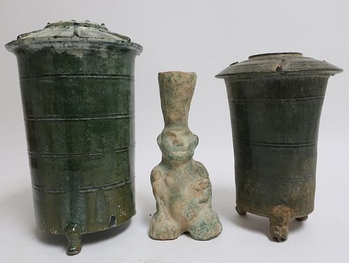 THREE HAN DYNASTY TOMB GOODSTwo