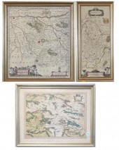 THREE HAND-COLORED COLLECTIBLE
