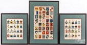 THREE HAND-COLORED HERALDRY LI