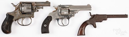 THREE HAND GUNSTwo nickel plated