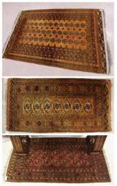 THREE HAND KNOTTED AFGHAN TURK