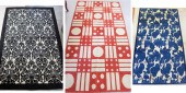 THREE HAND KNOTTED AREA RUGS F