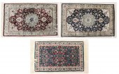 THREE HAND KNOTTED ORIENTAL AR