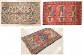 THREE HAND KNOTTED ORIENTAL AR