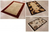 THREE HAND KNOTTED ORIENTAL AR