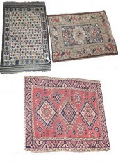 THREE HAND KNOTTED ORIENTAL RU