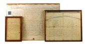 THREE HAND-WRITTEN 18TH/EARLY