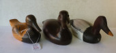 THREE HANDCRAFTED CARVED DECOR
