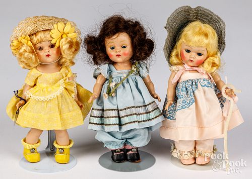 THREE HARD PLASTIC VOGUE DOLLSThree