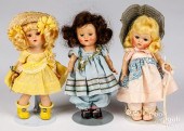 THREE HARD PLASTIC VOGUE DOLLS