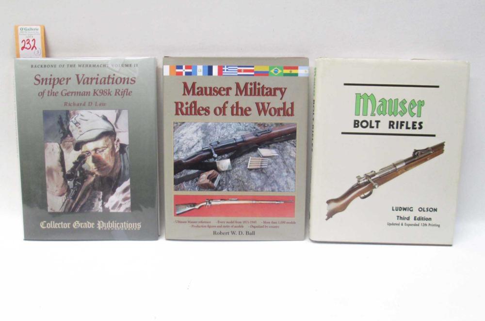 THREE HARDBOUND BOOKS ON MAUSER