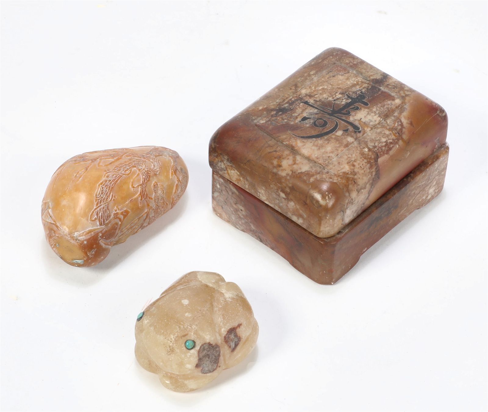 THREE HARDSTONE CHINESE
