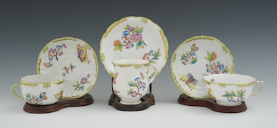 Three Herend Porcelain Cups &