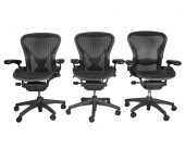THREE HERMAN MILLER "AERON" CH