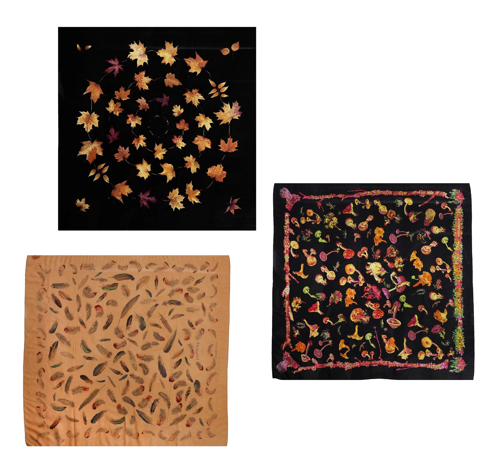 THREE HERMES PARIS SILK