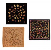 THREE HERMES PARIS SILK SCARVE