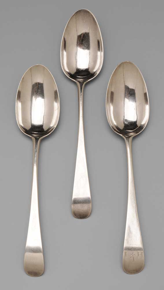 Three Hester Bateman Spoons London,