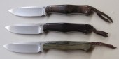 THREE HIGH QUALITY HUNTING KNI