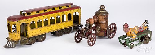 THREE HILLCLIMBER TOYS, TO