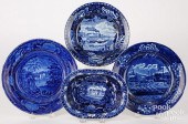 THREE HISTORICAL BLUE STAFFORD