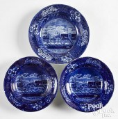 THREE HISTORICAL BLUE STAFFORD
