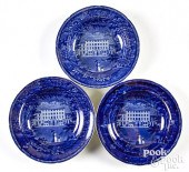 THREE HISTORICAL BLUE STAFFORD