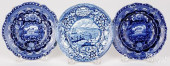 THREE HISTORICAL BLUE STAFFORD