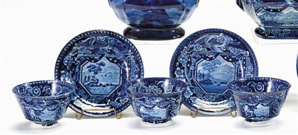 Three historical blue