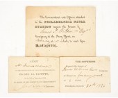 Three historical invitations f