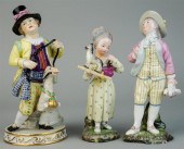 THREE HOCHST AND VIENNA FIGURE