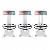 THREE HOLLYWOOD REGENCY LUCITE