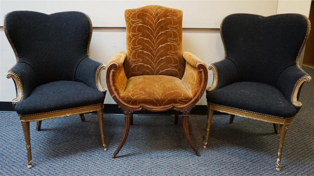 THREE HOLLYWOOD REGENCY STYLE