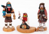 THREE HOPI INDIAN KACHINA DOLL