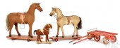 THREE HORSE PULL TOYS AND PAIN