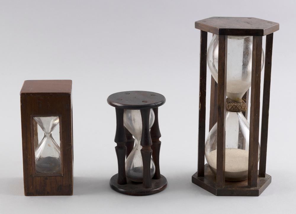 THREE HOURGLASSES 18TH AND 19TH