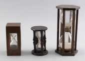 THREE HOURGLASSES 18TH AND 19T