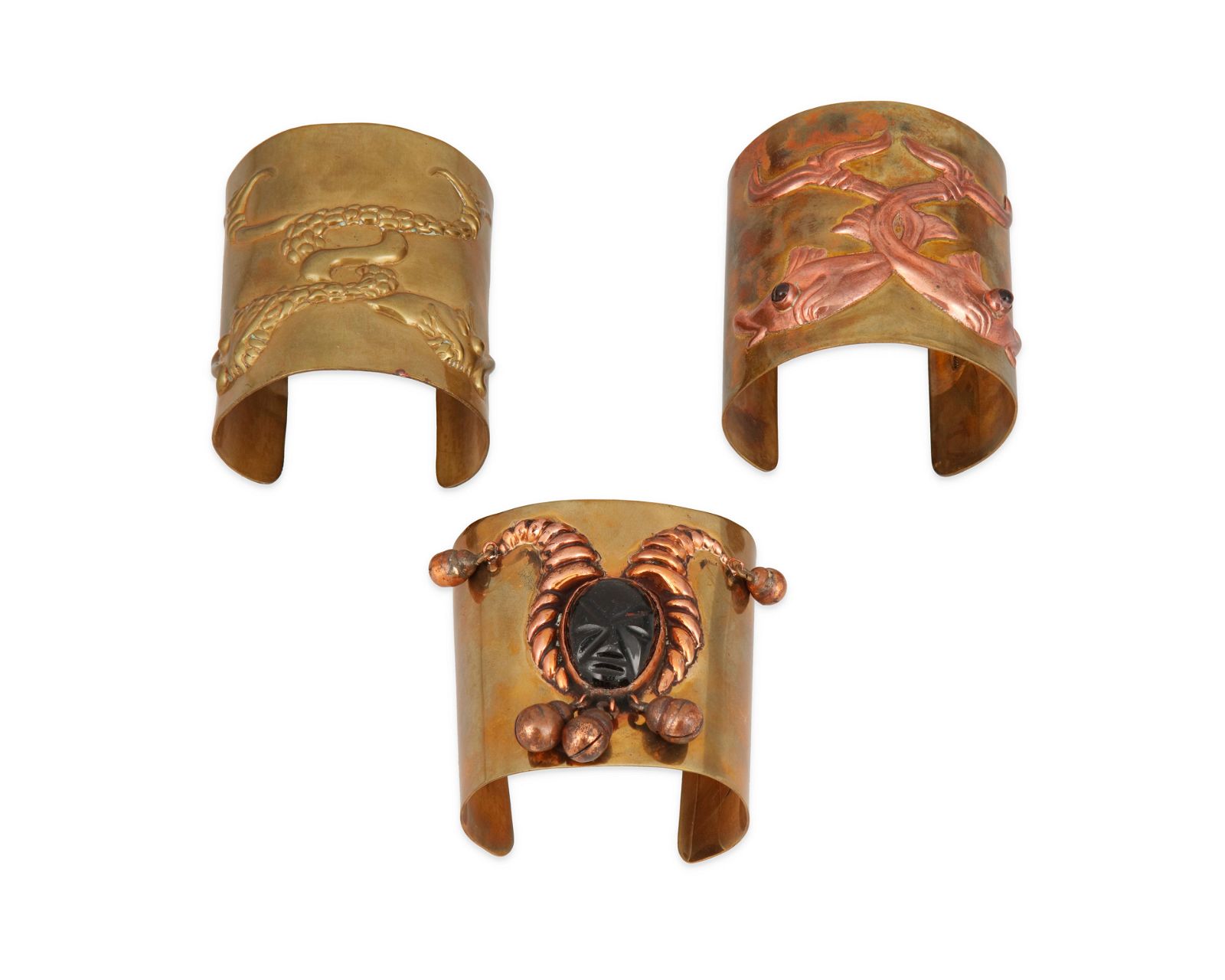 THREE HUBERT HARMON MIXED METAL