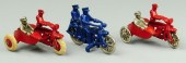 THREE HUBLEY TOY MOTORCYCLES C