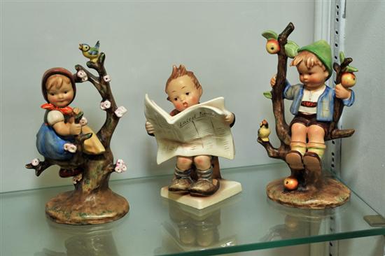 THREE HUMMEL FIGURINES. ''Apple