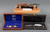 Three hunting knives by Currie