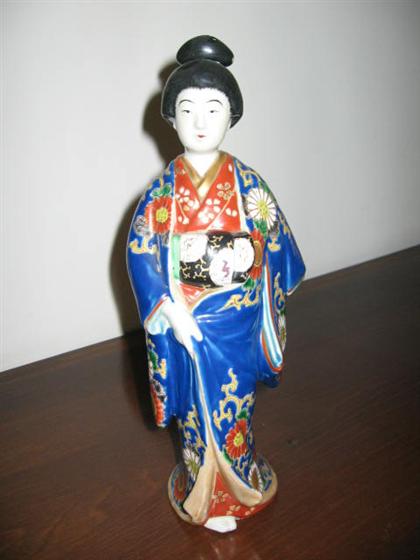 three Imari items and Kutani model.
