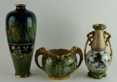 THREE IMPERIAL AMPHORA PORCELA