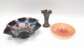 THREE IMPERIAL CARNIVAL GLASS