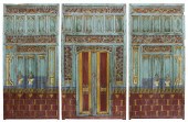 THREE INDIAN POLYCHROME DECORA