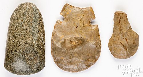 THREE INDIANA INDIAN STONE