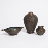 Three Indo-Persian Chased and